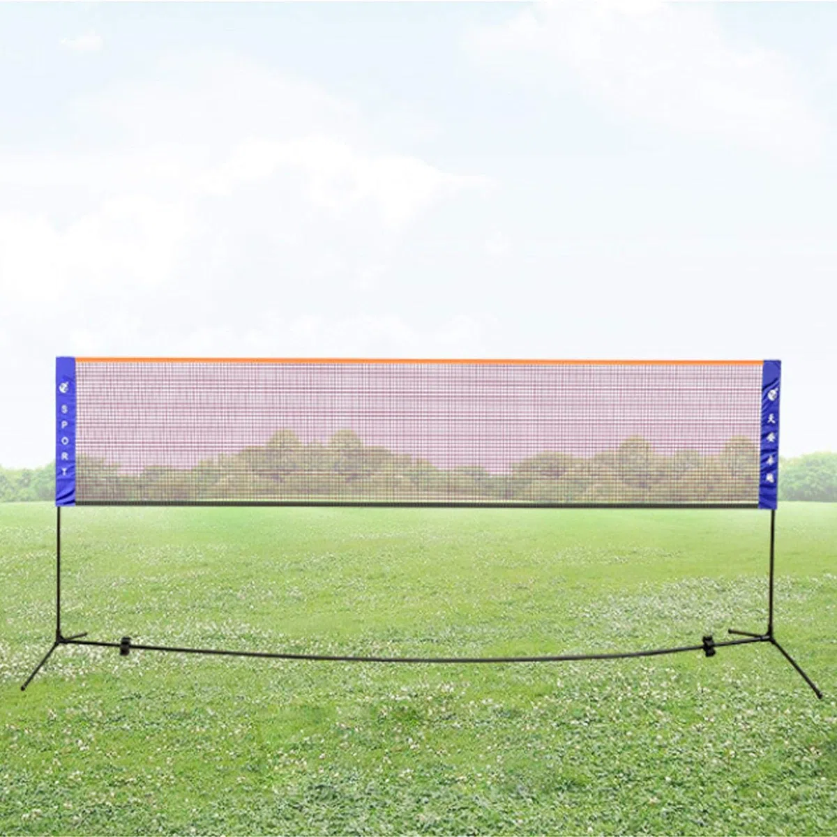 Rete da Badminton Rete da Tennis Pieghevole Portatile Rimovibile Rete da Pallavolo, per Adulti Bambini Giardino Esterno Spiaggia Patio Allenamento, con Ripiano e Borsa da Trasporto(410cm)