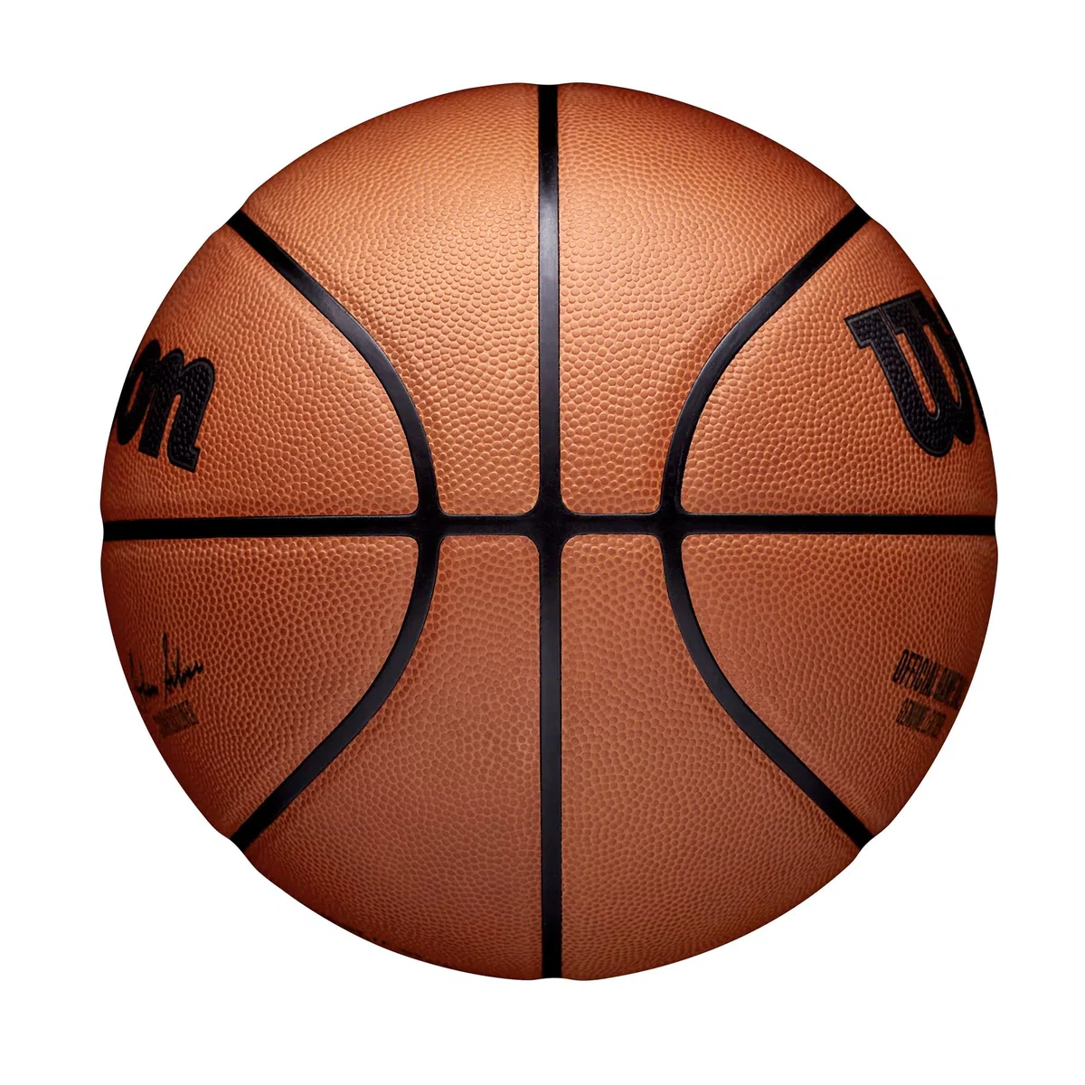 Wilson Pallone da Basket NBA OFFICIAL GAME BALL, Utilizzo Indoor, Pelle, Misura: 7, Marrone
