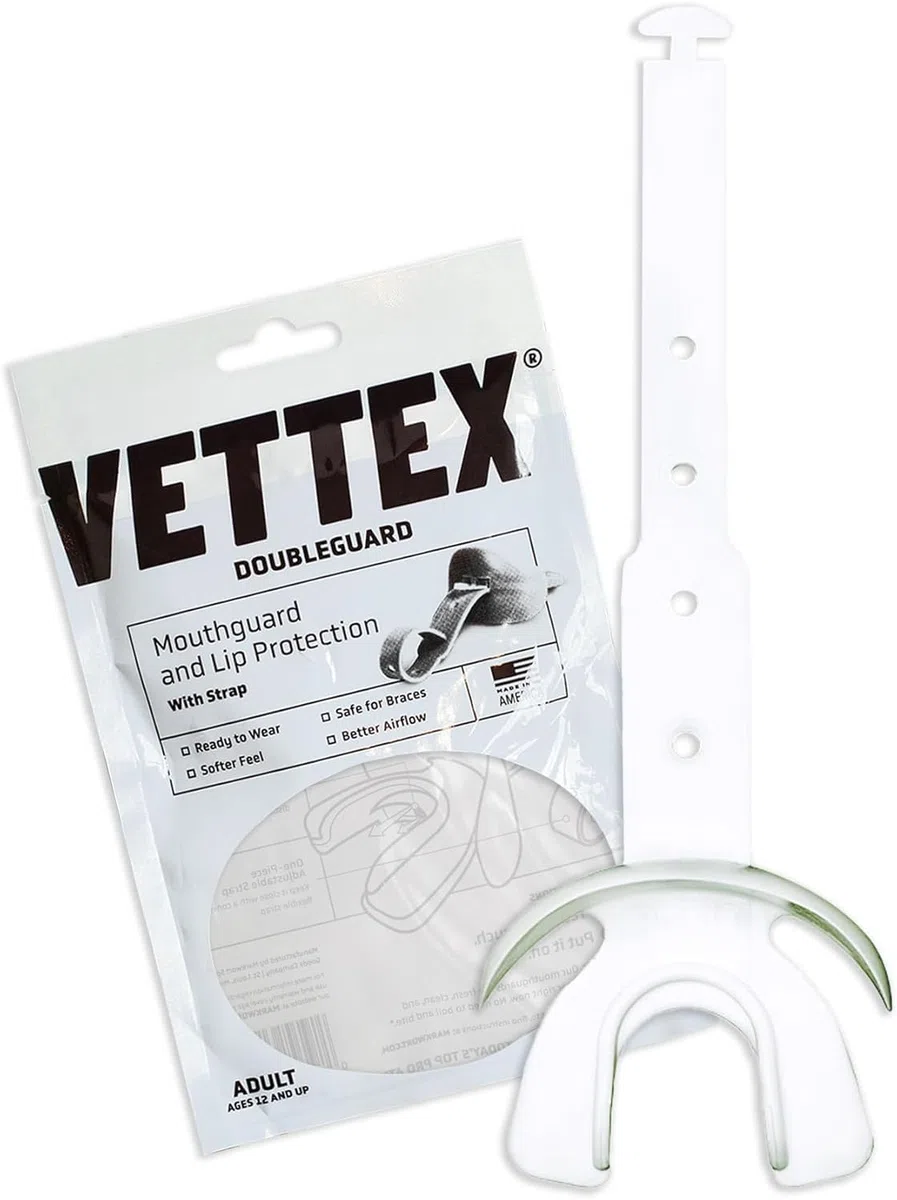 Vettex Doppio paradenti con protezione per labbra, trasparente