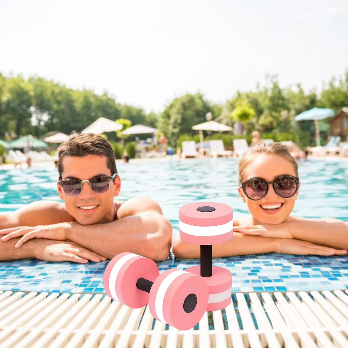 1 Paio Manubri Palestra Ad Acqua, Manubri Galleggianti Per Piscina, Pesi Da Piscina Per Aerobica Acqua E Acqua Yoga, Manubri Da Piscina Sport Acquatici Attrezzo Fitness