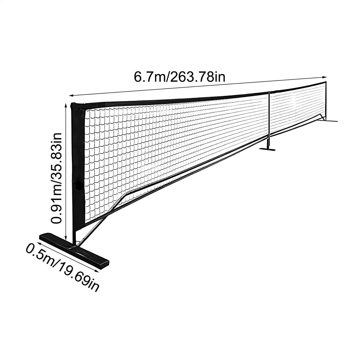 Rete da badminton portatile, rete da tennis all'aperto, rete portatile da badminton, rete da tennis portatile | Rete da tennis staccabile per pratica 9,5 kg Rete da tennis da 9,5 kg con borsa per il