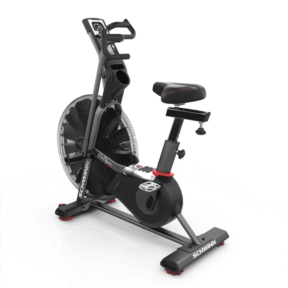 Schwinn Airdyne AD8 - Bicicletta fitness professionale con resistenza d'aria senza limiti, programmi di allenamento HIIT, peso massimo utente 160 kg, supporto per borraccia, Crossfit Trainer