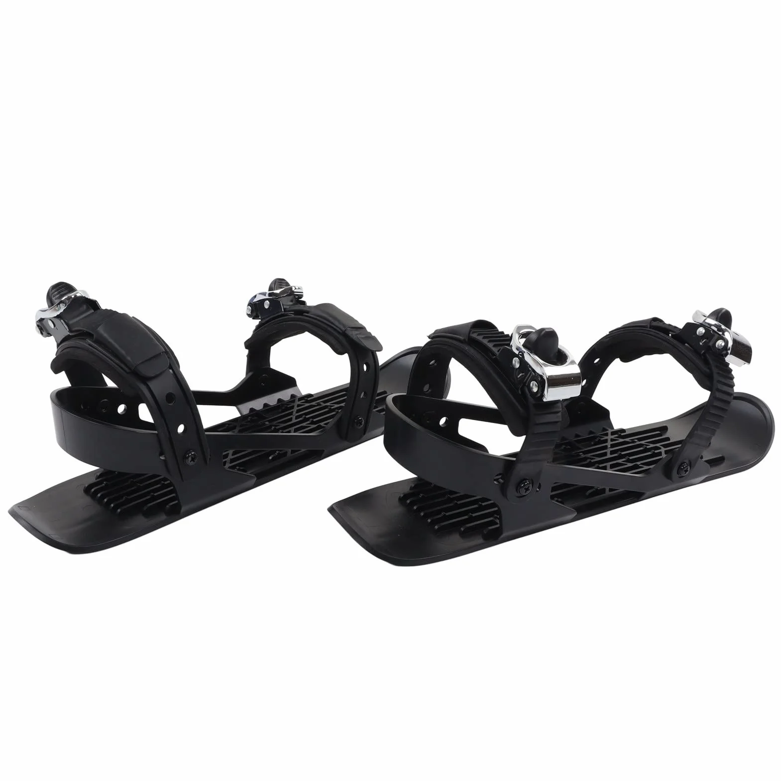 Mini Pattini da Sci Corti Mini Pattini da Sci Corti Regolabili Mini Pattini da Sci da Fissare Agli Scarponi da Sci Mini Pattini da Sci Corti per Neve Sport Invernali per Bambini per Sport(Nero)