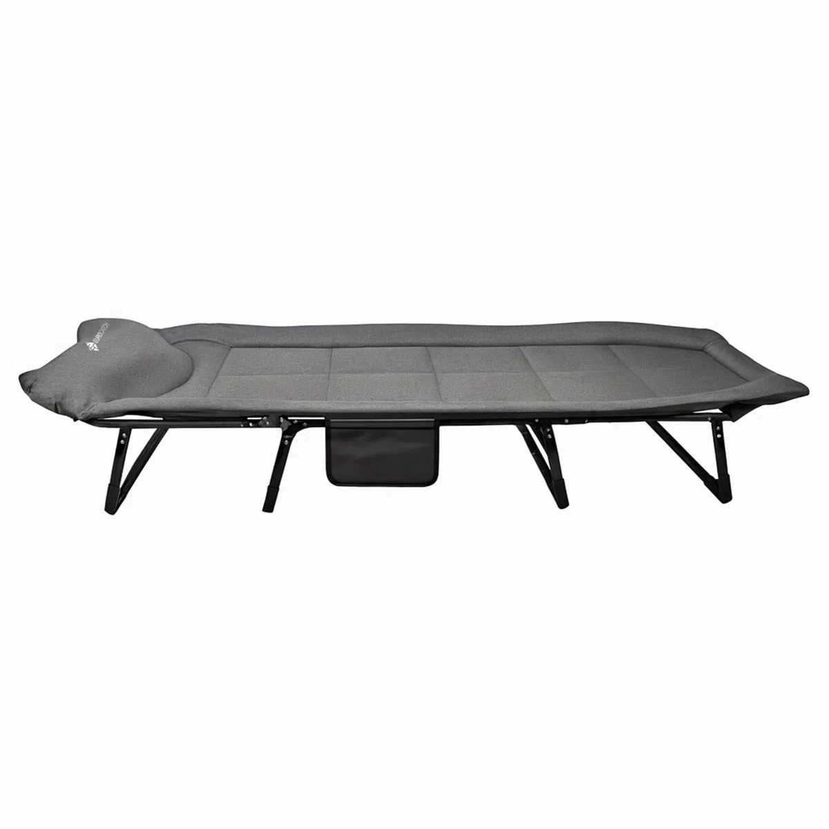 Lettino Carpfishing - Lettino da Pesca a 8 Gambe - Schienale Regolabile a 5 Posizioni - Tasca Laterale - Poggiatesta Imbottito - 195x65x27 cm