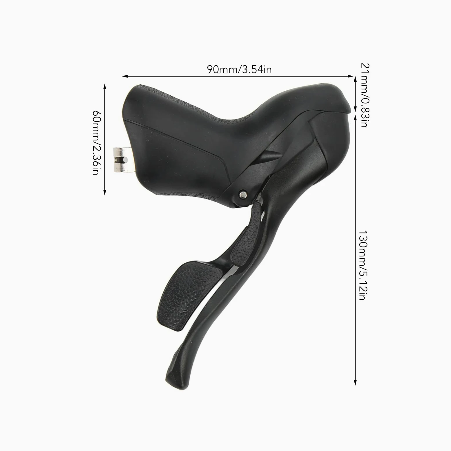 Leva del Freno per Bici da Strada in Lega di Alluminio Premium 2 Pezzi 7 8 9 velocità del del Freno Combinata per Bici da Strada Leve Antiscivolo per Manubrio Dell'auto da