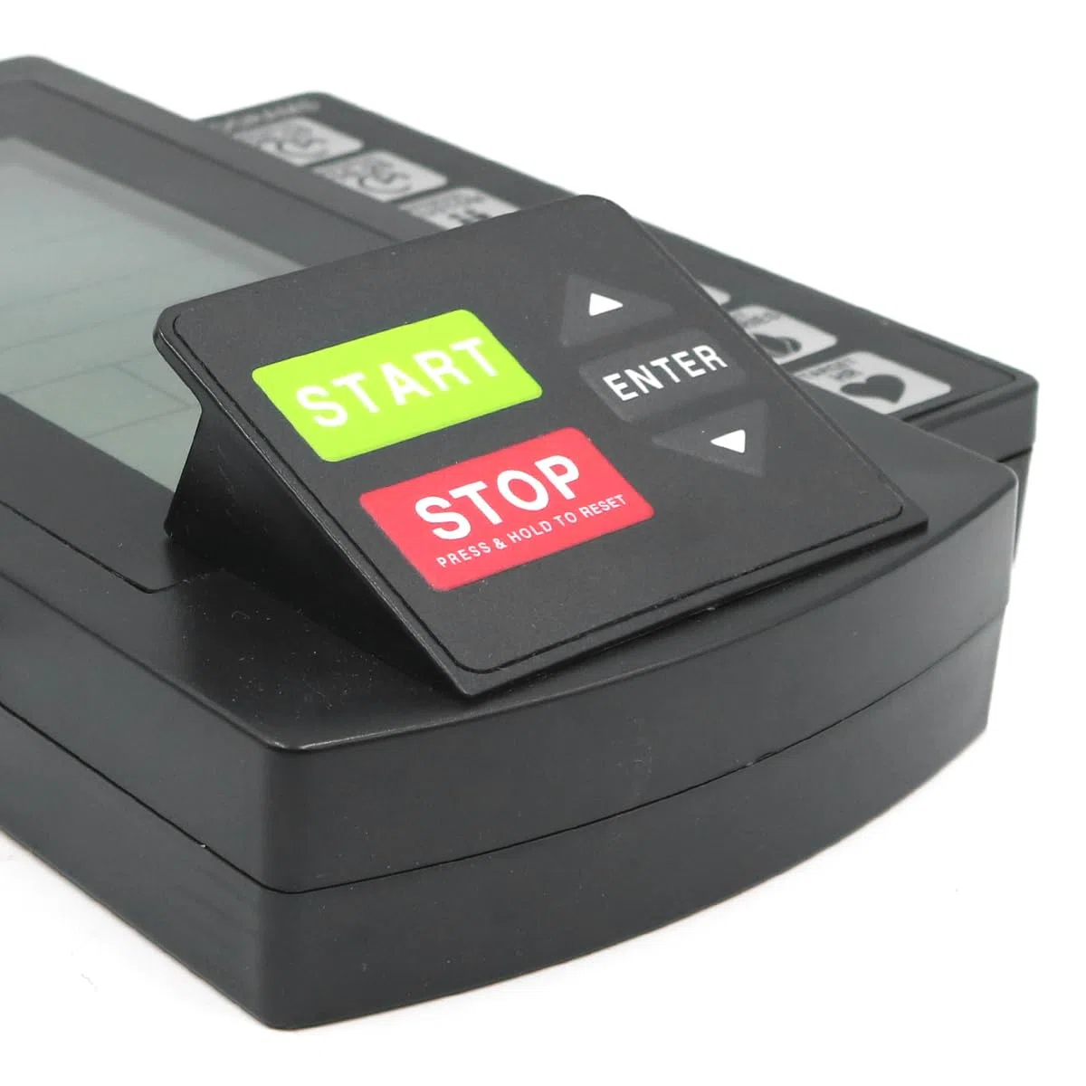 Ticha Tachimetro per cyclette con resistenza al vento, compatibile con la maggior parte delle cyclette stazionarie, display LCD di ricambio.