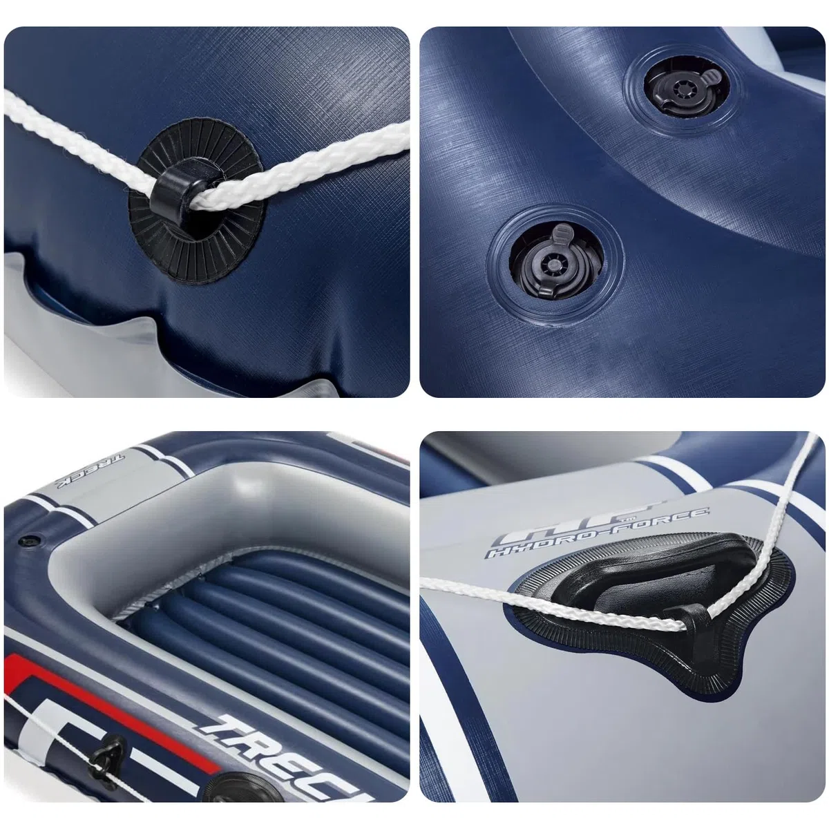 Avilia Gommone Gonfiabile a Remi per 2 Persone - Ideale per Relax e Diventrimento in Spiaggia e al Mare, per Esplorare Fiumi e Grotte - Resistente e Facile da Trasportare con Portata Max 170kg