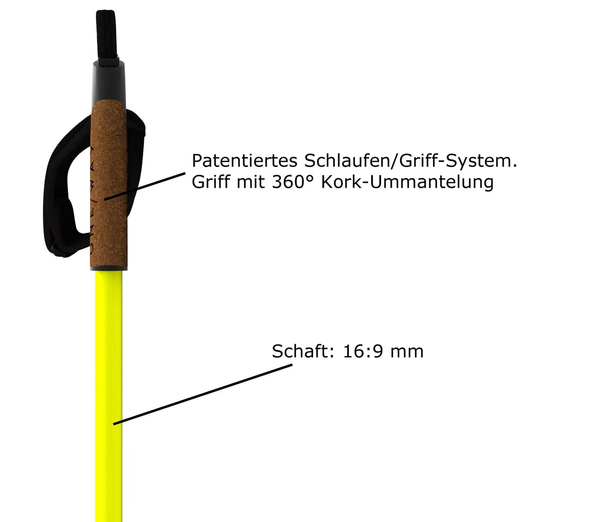 Fischer Bastoni da sci di fondo OneWay Diamond Performance 155 cm, 10% carbonio