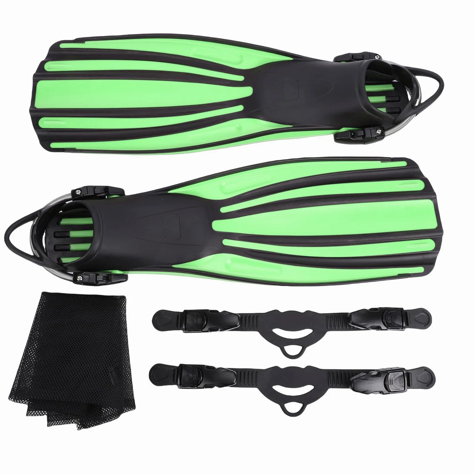 Tonysa Pinne per Immersione per Snorkeling Subacqueo, Pinne per Nuoto con Tallone Aperto Regolabili con Design Senza Cuciture, a Lama Corta Materiale TPR per Adulti con Borsa da Viaggio