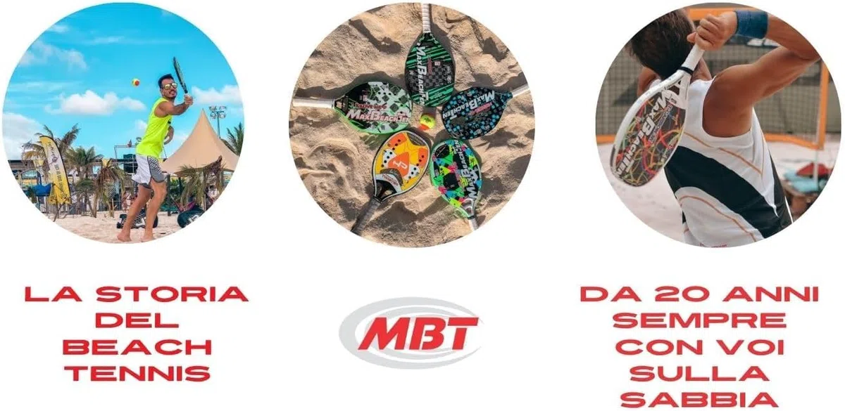 MBT X-FURIOUS, Racchetta Beach Tennis 100% Carbonio 3K - Superficie Ruvida - Eva High Power – Leggera e Bilanciata – Profilo 20 mm - Custodia inclusa - firmata Luca Cramarossa