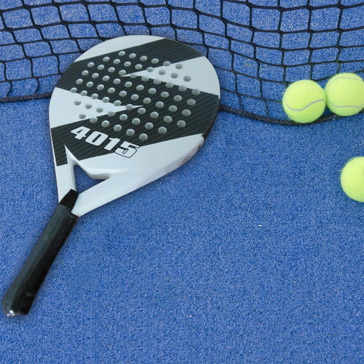 Beachs - Racchetta da tennis in fibra di carbonio, leggera e robusta, per giochi all'aperto, allenamento e famiglia, ideale per A