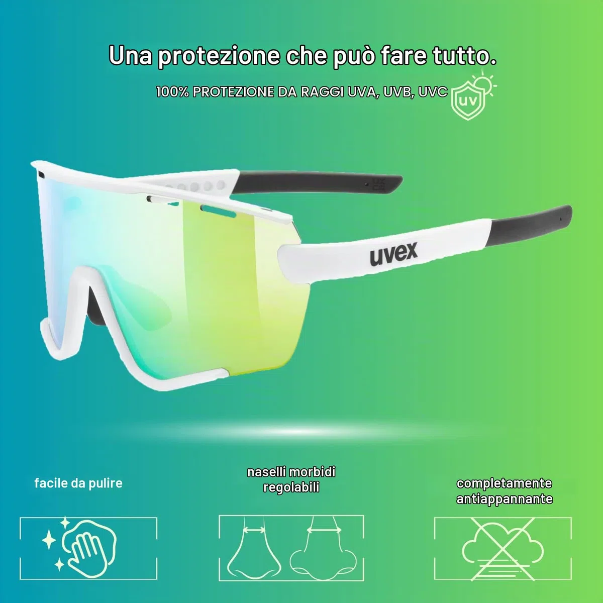 Uvex Unisex Sportstyle 236 Set occhiali sportivi (confezione da 1)