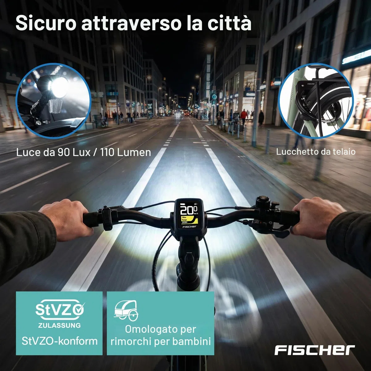 FISCHER E-Bike City CITA Elektrofahrrad für Damen und Herren