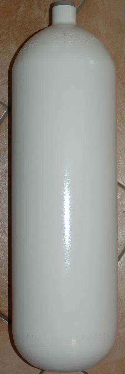 tauchfl Asche 8 Litri 200 Bar 140 mm Lungo Breathing Apparatus Senza valvola