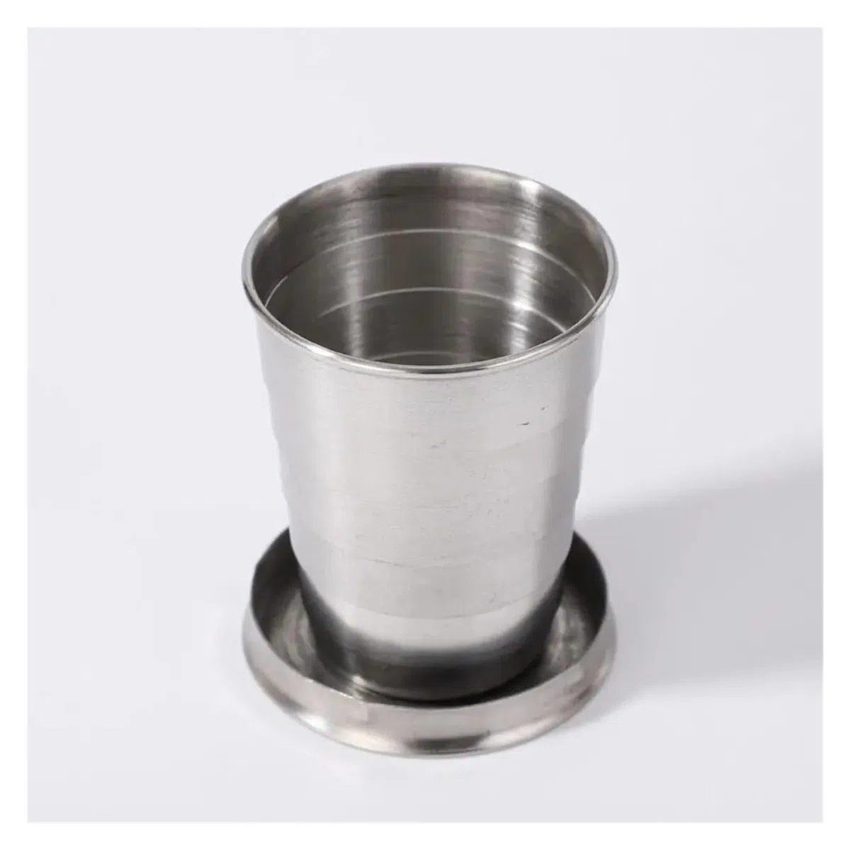 Bicchiere Acciaio Inox Pieghevole Tazza pieghevole in acciaio inossidabile | Tazza da campeggio portatile di 3 dimensioni Tazza telescopica da esterno pieghevole impilabile