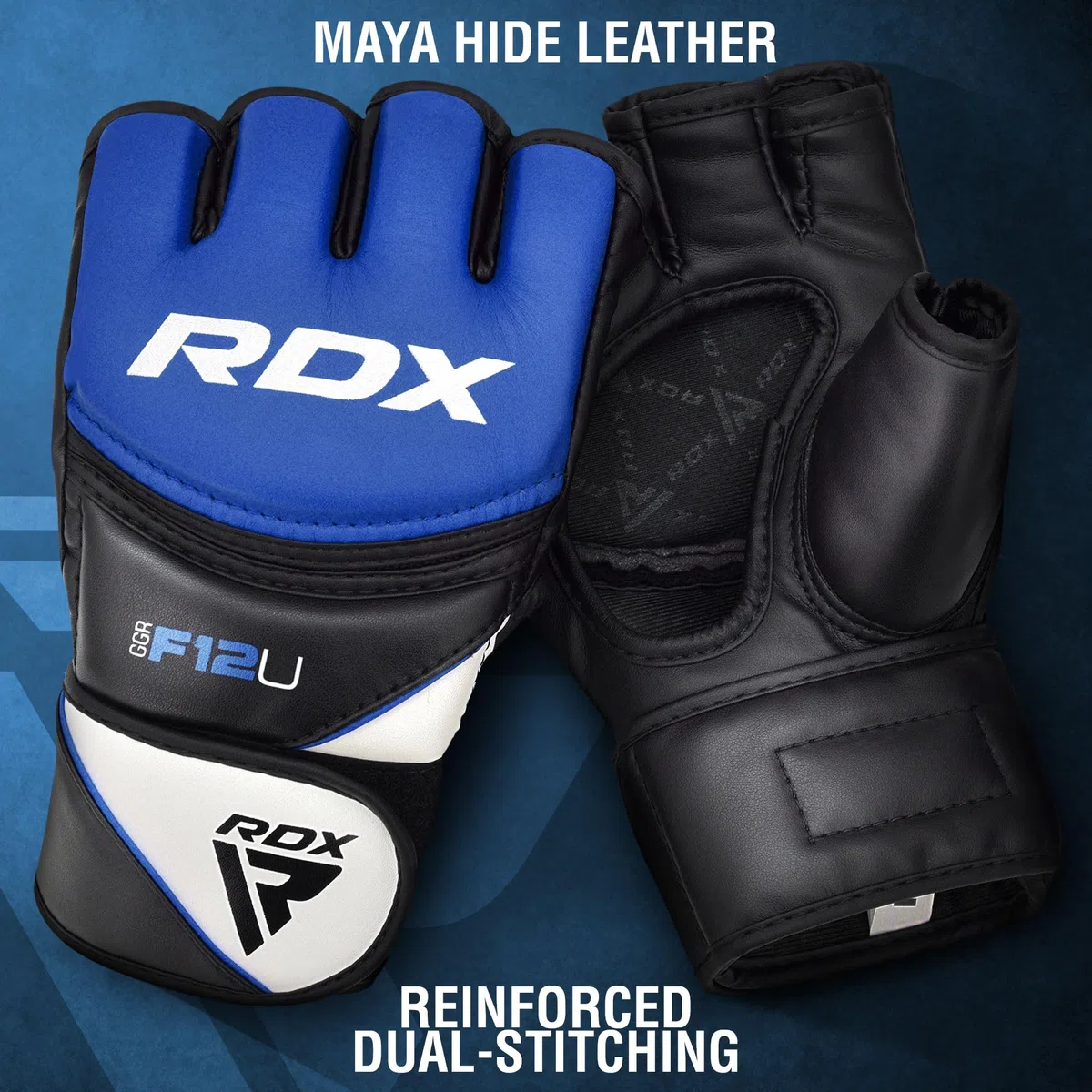 RDX Maya Pelle MMA UFC Guanti Lucha Libre Sparring Arti Marziali guantillas allenamento Grappling