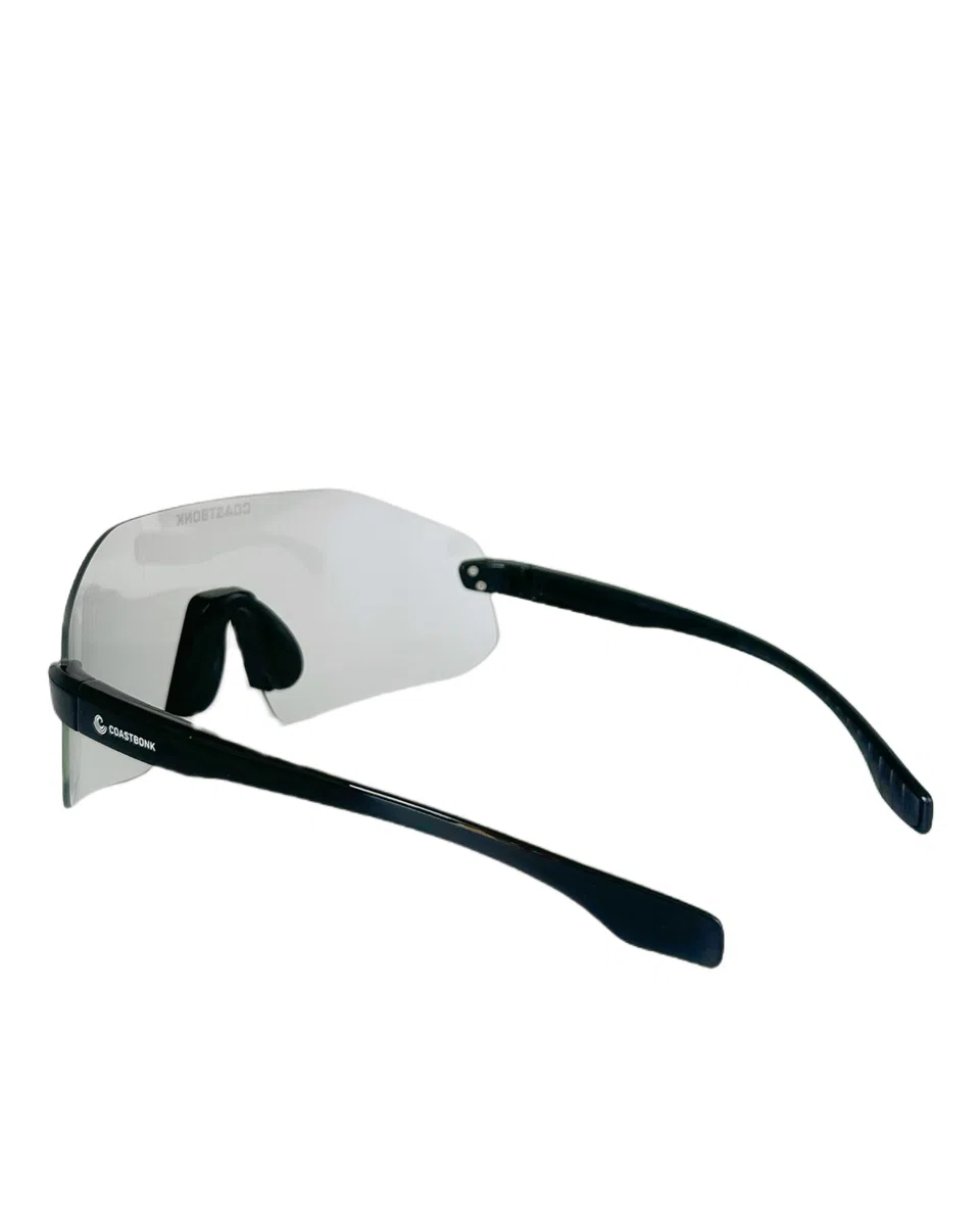 Occhiali da sole sportivi polarizzati per uomini e donne, baseball, ciclismo, cricket, golf, escursionismo, corsa, protezione UV400 (nero)