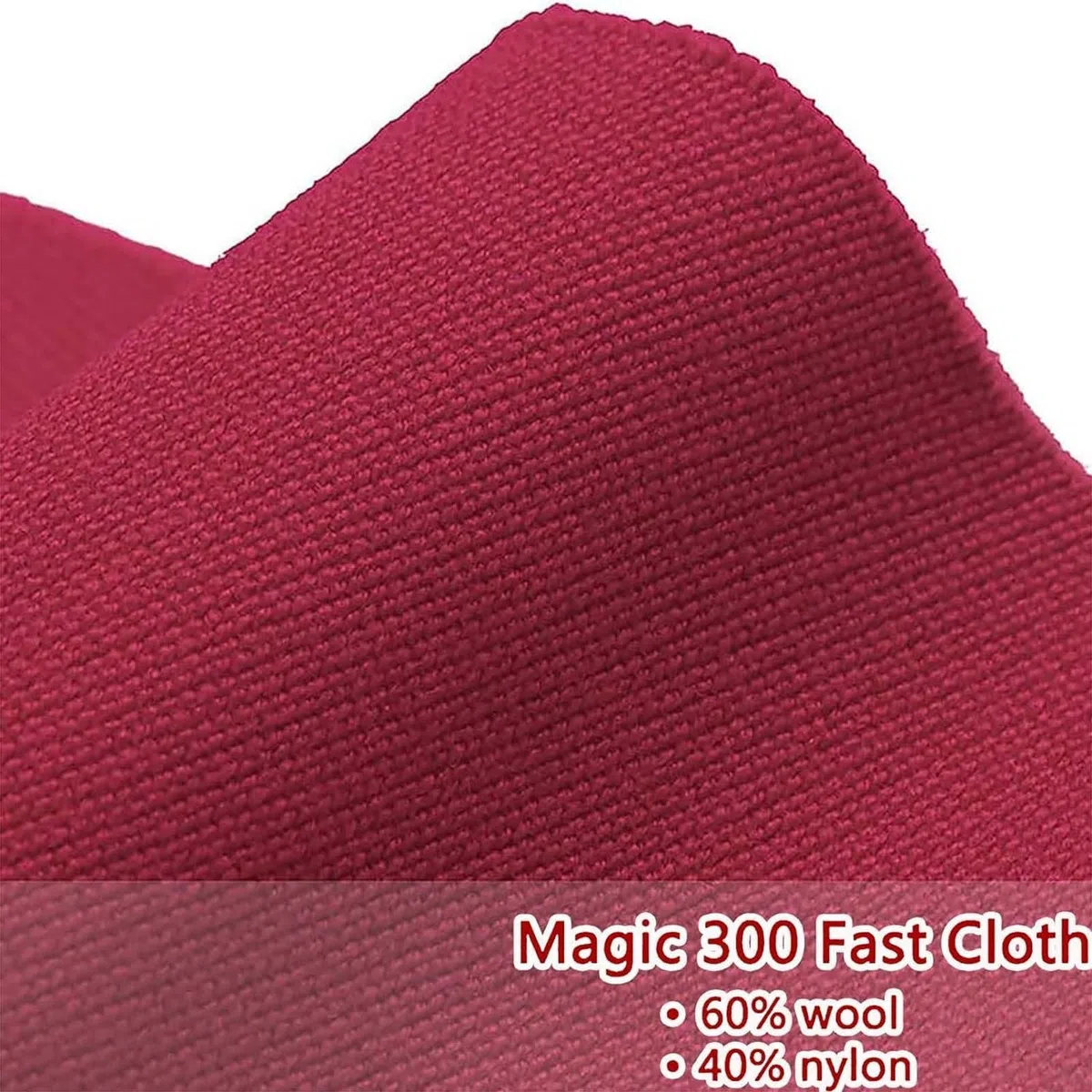Generico Feltro per Tavolo da Biliardo Professionale Adatto a 7/8/9 Piedi Panno in Feltro per Tavolo da Biliardo in Tessuto Panno per Biliardo ad Alta velocità Panno per Palla da Biliardo,Rosso,7Ft