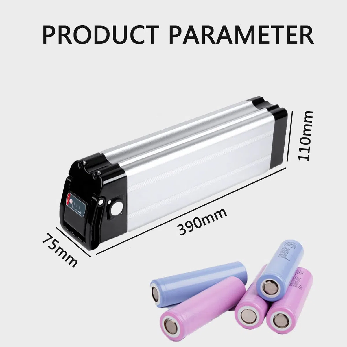 Batteria per Bici Elettrica 36V/48V 15.6Ah/18Ah/21Ah - litio batterie con Caricabatteria per motore da 250W 500W 1000W 1200W, per MiFa Rex Aldi Bike e altre bici (36V15.6AH)