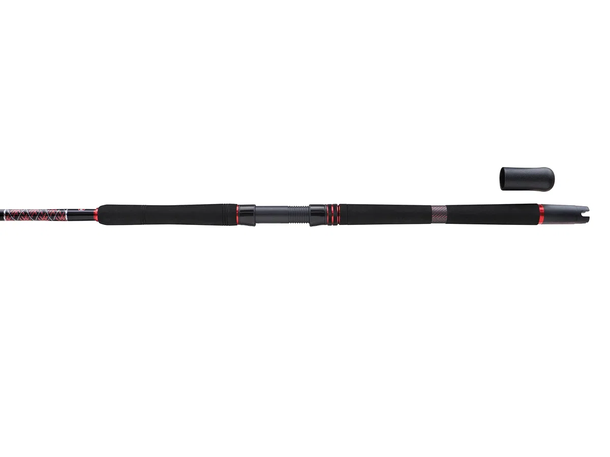 PENN Squadron III - Canna da viaggio per barca in acqua salata, ad alto modulo in carbonio 24T, componenti a prova di acqua salata, ideale per merluzzo, merluzzo, merluzzo, halibut e altro, rosso