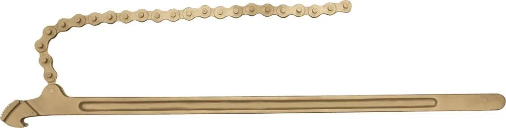 LLAVE DE CADENA 4" ANTICHISPA AL.BRON.