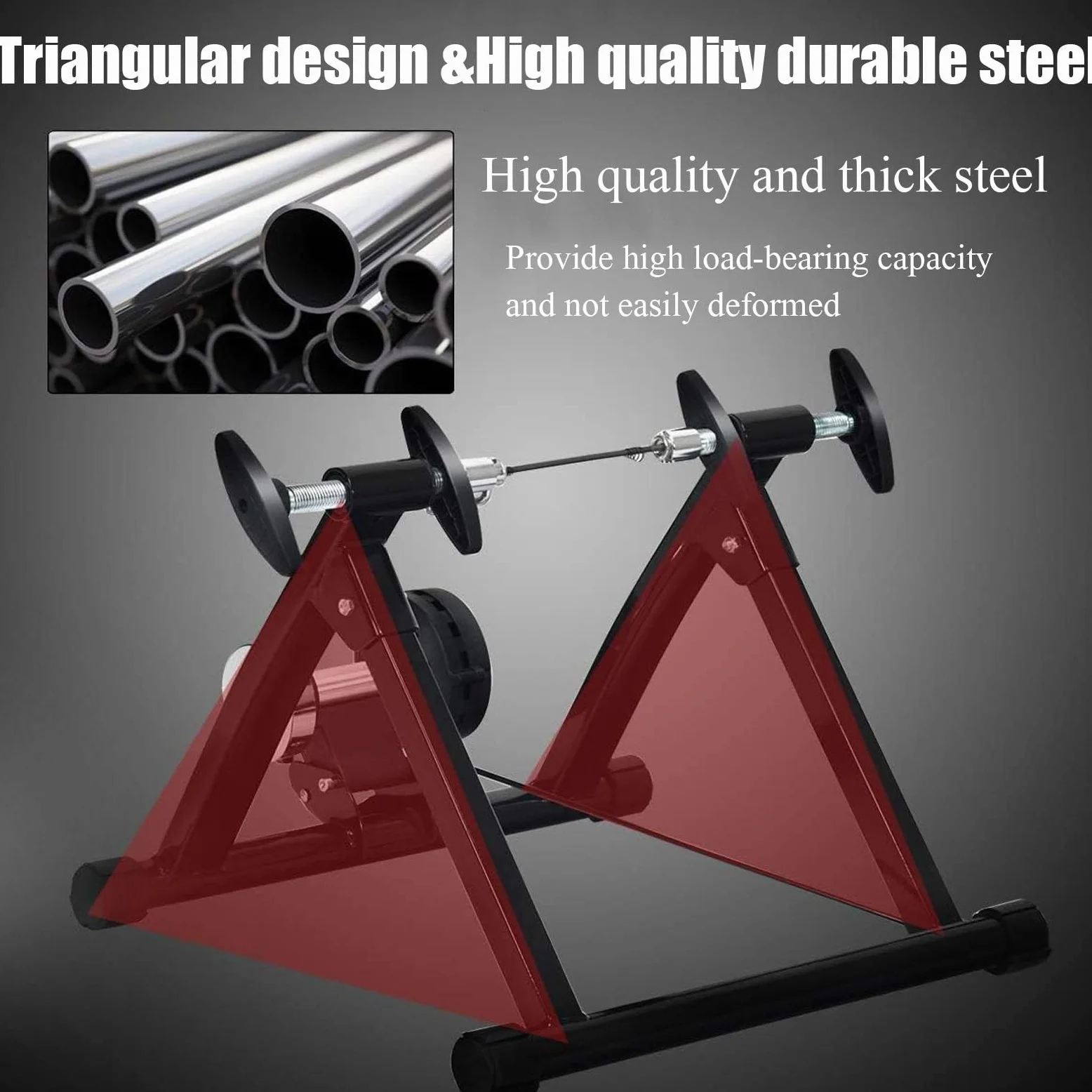 Rullo Trainer Pieghevole Bicicletta 6 velocità,Cerchi da 26-29,Rullo per Allenamento in Bicicletta,Supporto Magnetico per Esercizi in Bicicletta