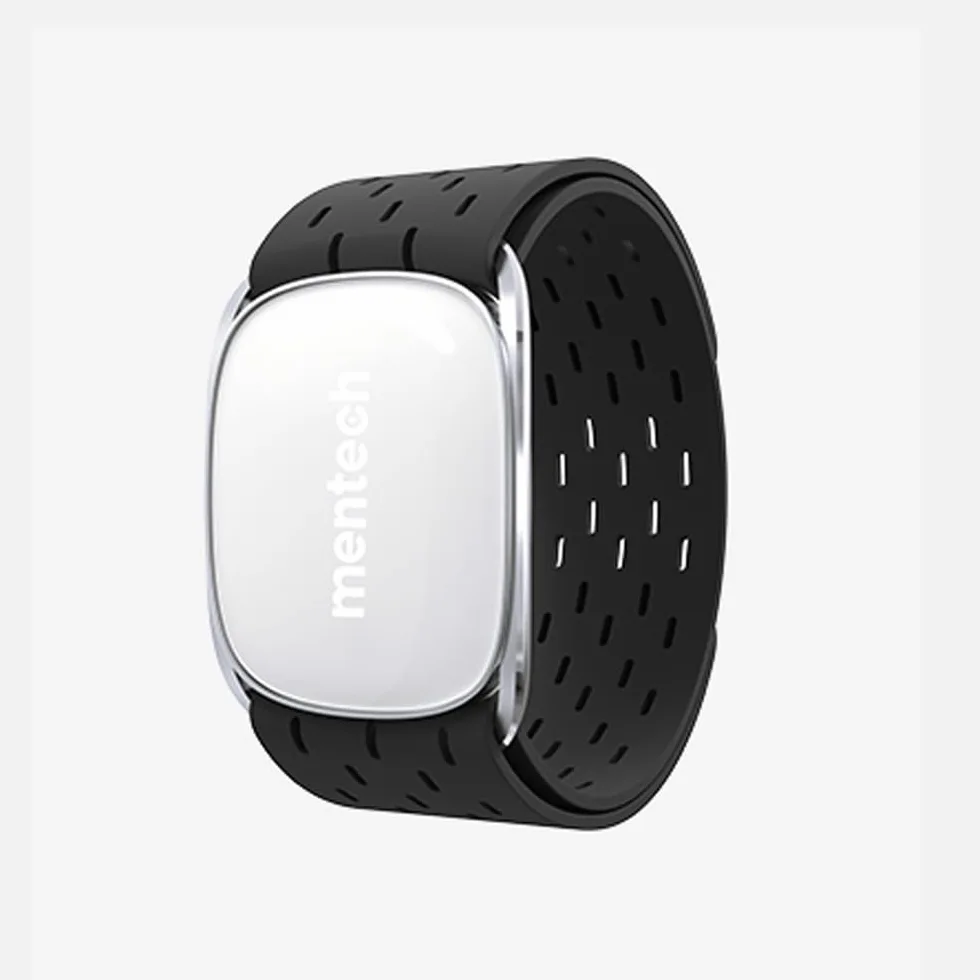 Passion HRM01 - Fascia da braccio Bluetooth Ant+ con sensore ottico per monitoraggio del sonno, compatibile con Strava, Garmin, Wahoo, Apps... IP67