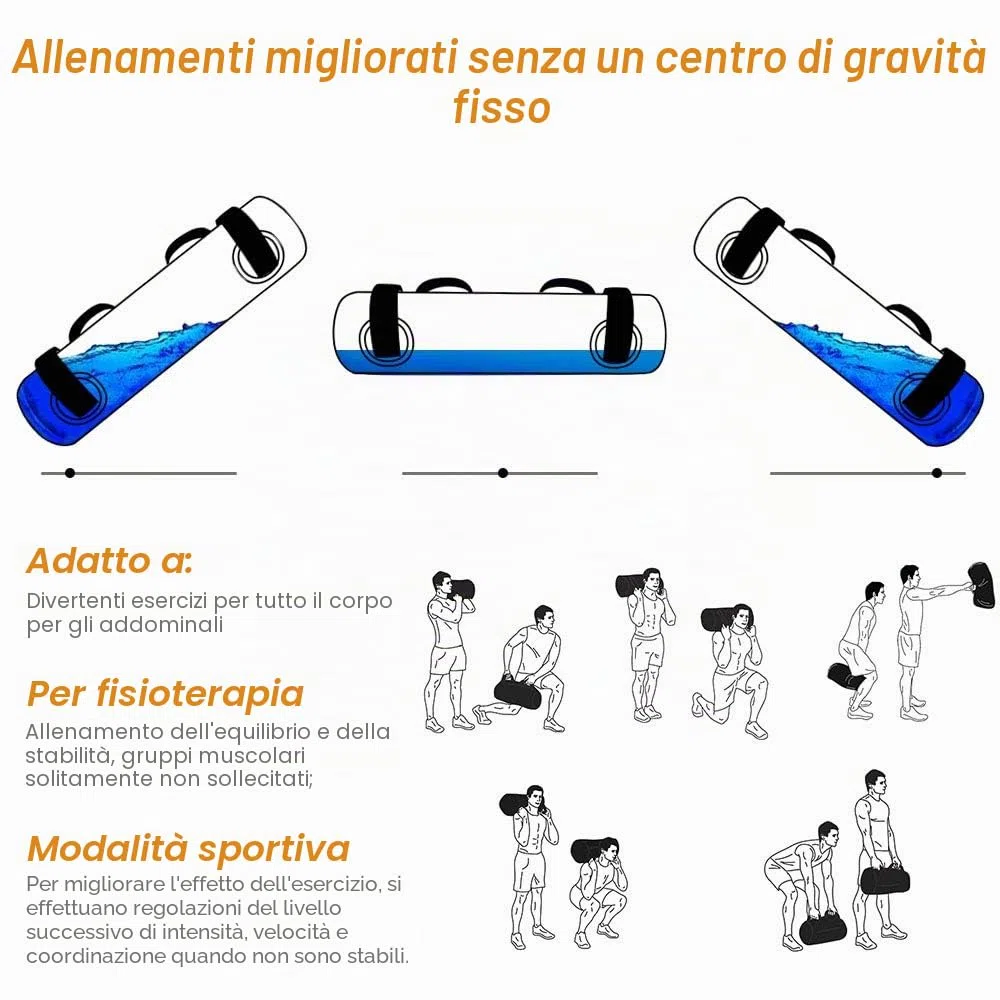 Flintronic Swing Stepper, Mini Stepper 2-in-1, Su-giù Steppers, Aqua Bag, Power Bag, per Allenamento Fitness Cardio Gambe Pancia Fianchi Casa Palestra