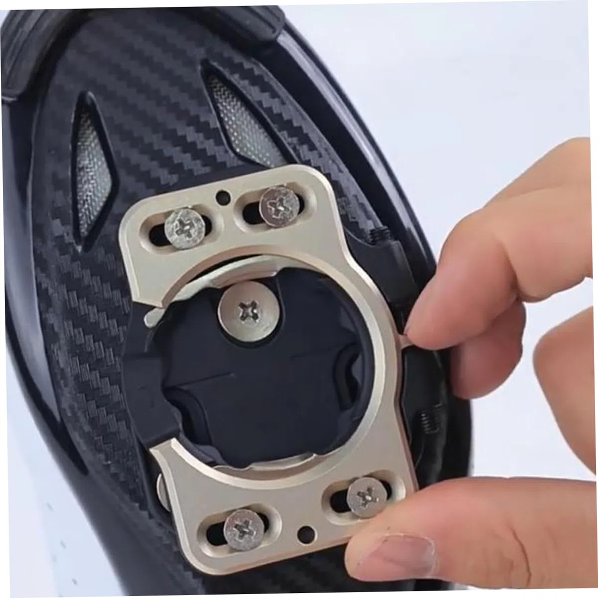 SUPVOX 2pezzi Tacchette Per Bicicletta Da Strada Copritacchette Per Scarpe Da Ciclismo Accessori Per Bicicletta Blocca Pedale Piastra Per Tacchette Adattatore Per Pedali Uso Su Strada e m