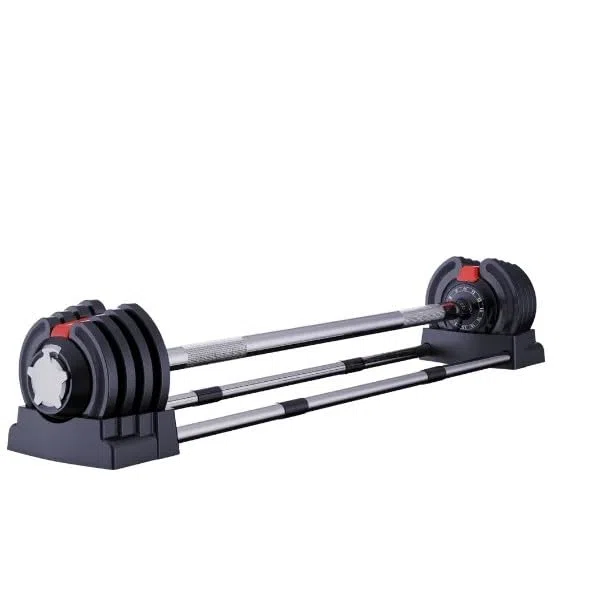 Set 3 in 1 con manubri, bilanciere e kettlebell regolabili, set di pesi multifunzione da 24 kg, per palestra domestica, attrezzatura salvaspazio per l'allenamento della forza con quadrante