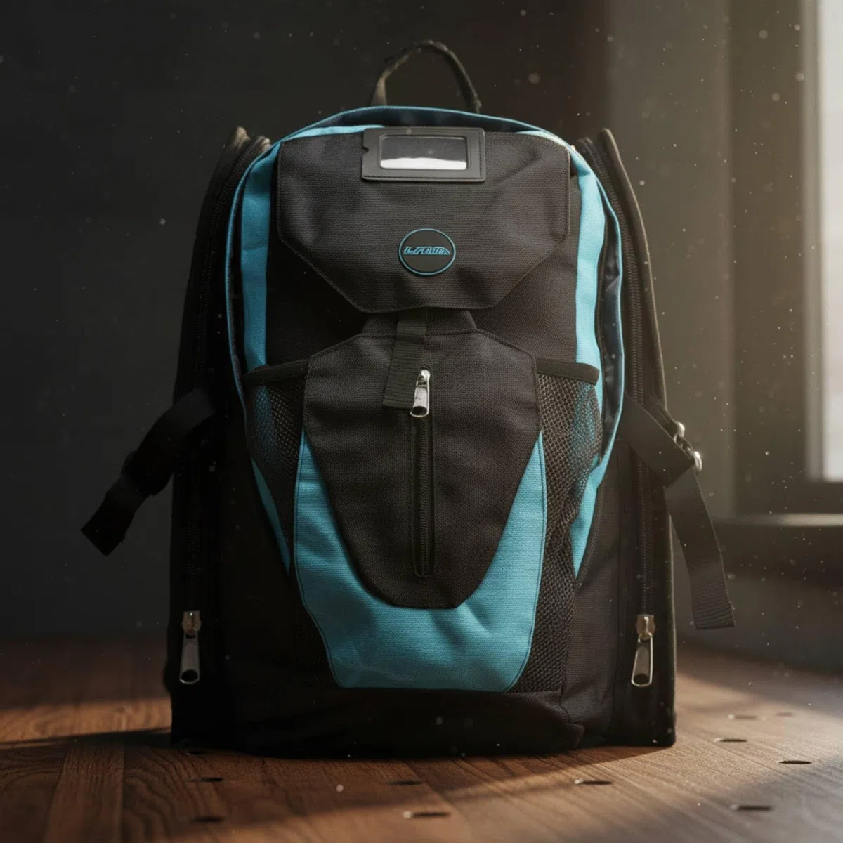 Homyl Zaino Porta Pattini Borsa da Pattini Roller Zaino Compartimentato Materiale Oxford Resistente Spallacci Comodi Adatto per Pratica Sportiva Gite Pista Ghiaccio, Black, S