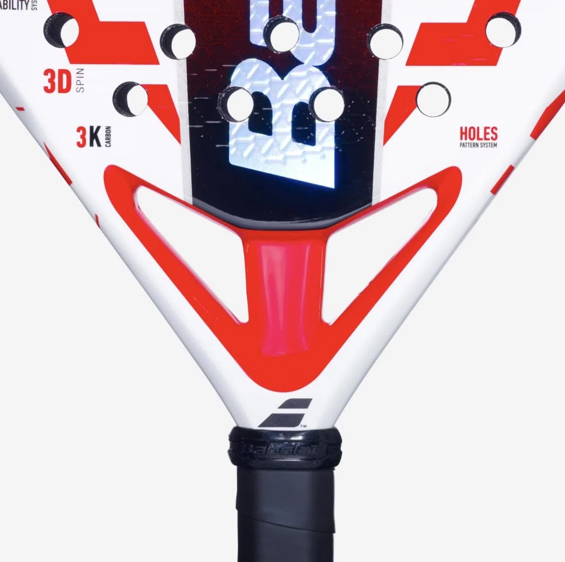 babola.t Tecnica Viper Juan Lebron Racchetta Padel (Bianco/Rosso)