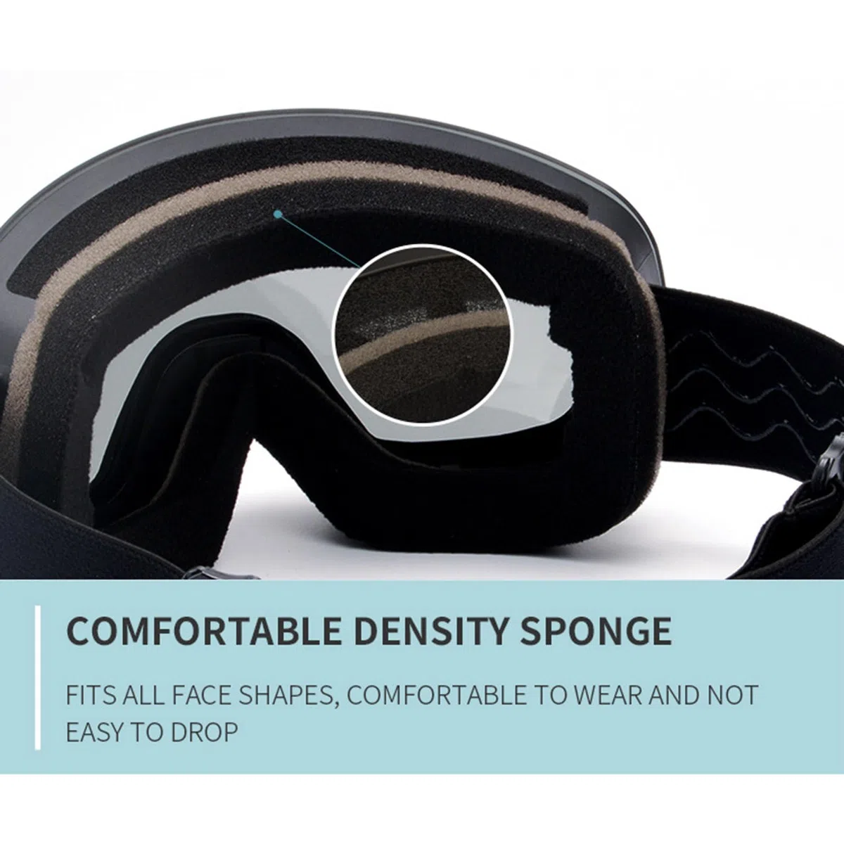 Occhiali da sci anti-appannamento con lenti comode ergonomiche occhiali da pattinaggio adatti per sport all'aria aperta occhiali da sci globulari