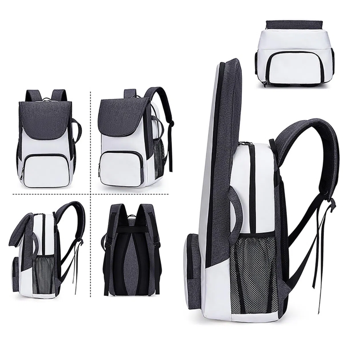 Générique Tennis Backpack, Badminton Racquet Bag, Sport Equipment Storage, Water-Resistant Design, Multiple Compartments, Black, for Teens, Youth, Boys, Girls, Men, Women, Family