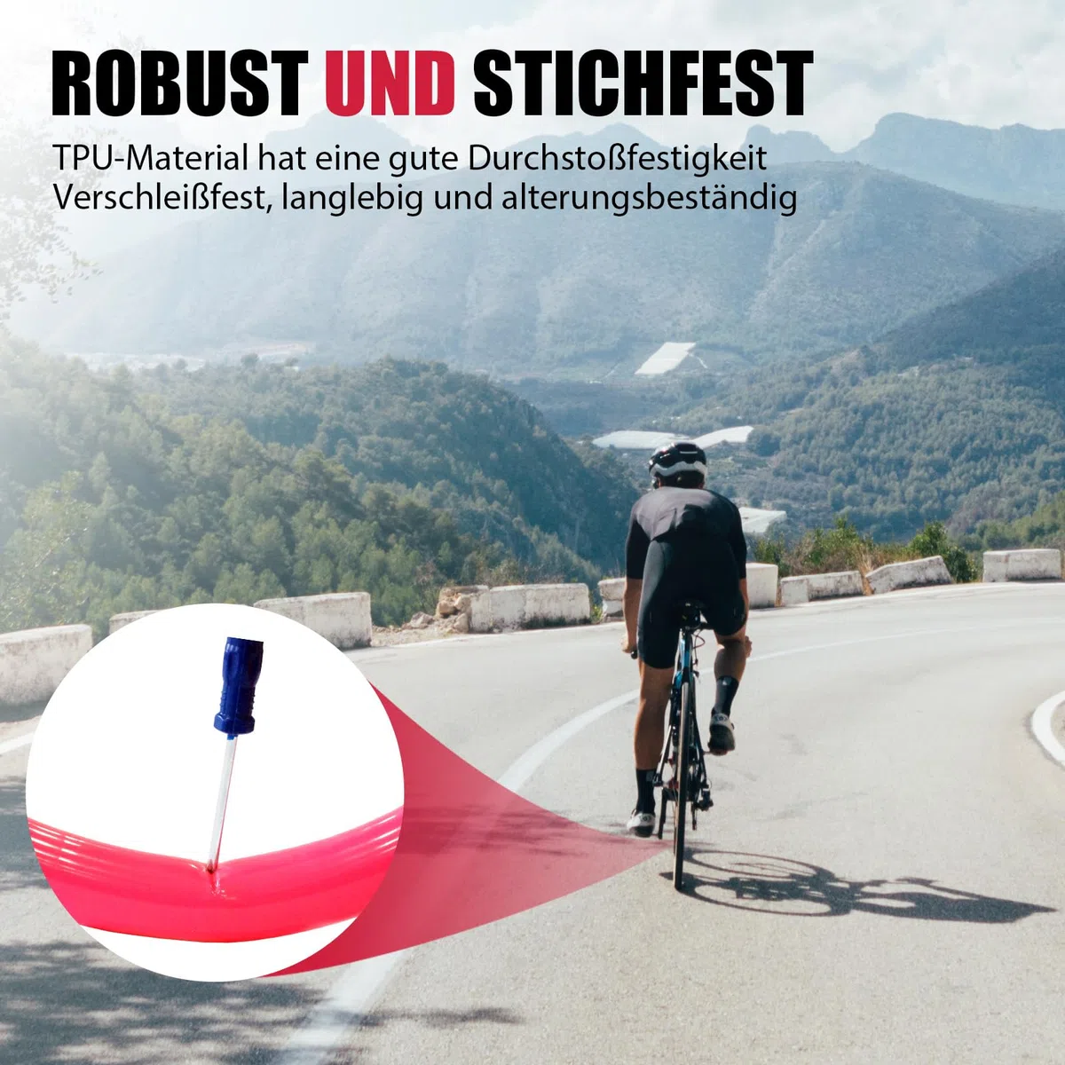 RideNow Tubo flessibile in TPU per bici da corsa/Gravel Bikes 700 x 32 – 47 C, 27 pollici, 28 pollici, tubo flessibile per bicicletta ultraleggero con valvola Presta 45/65 mm