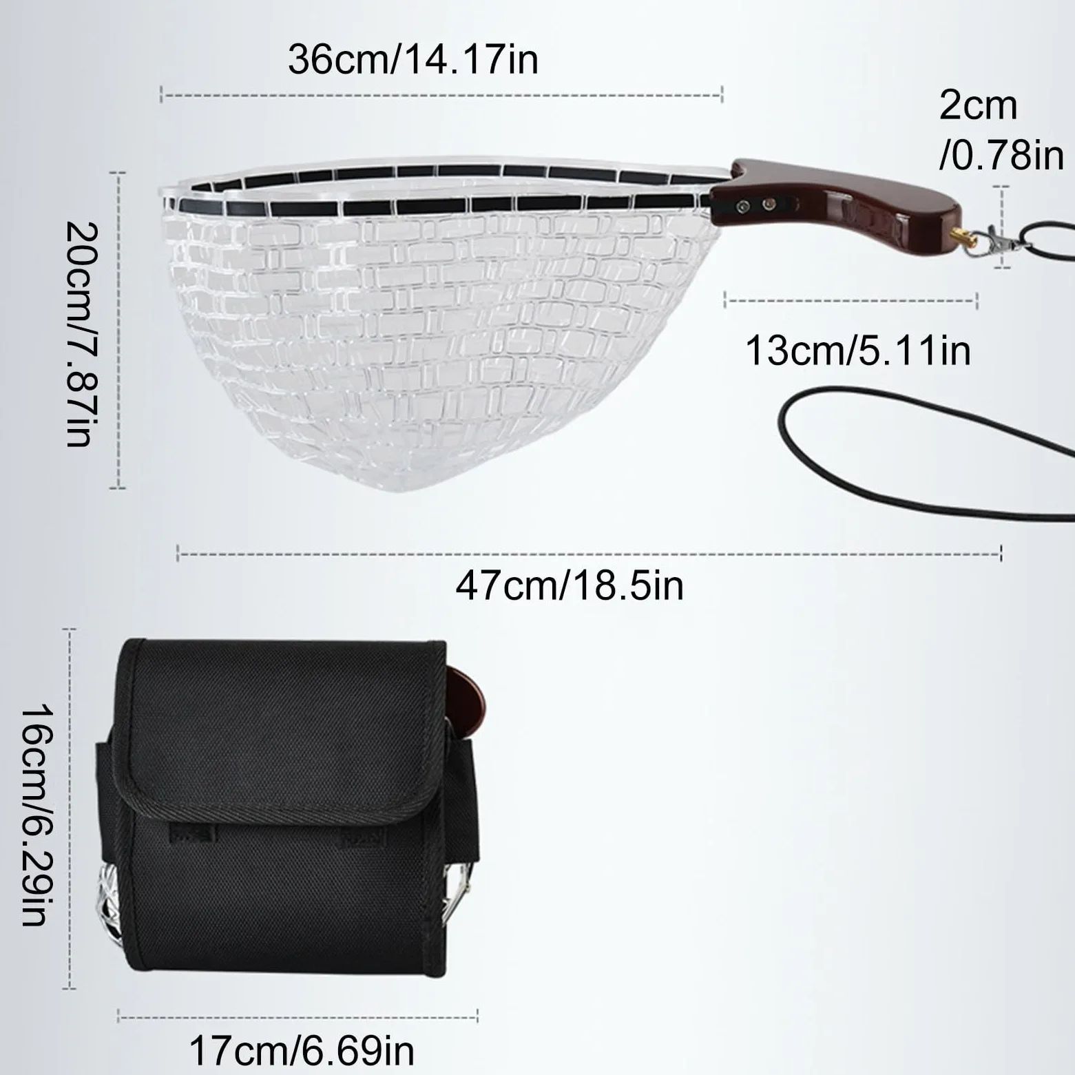 Rete da pesca pieghevole con manico per laghetto | Design portatile Live Caught Organizer Mesh per pesce gatto Fly piscine stagni spiaggia basso