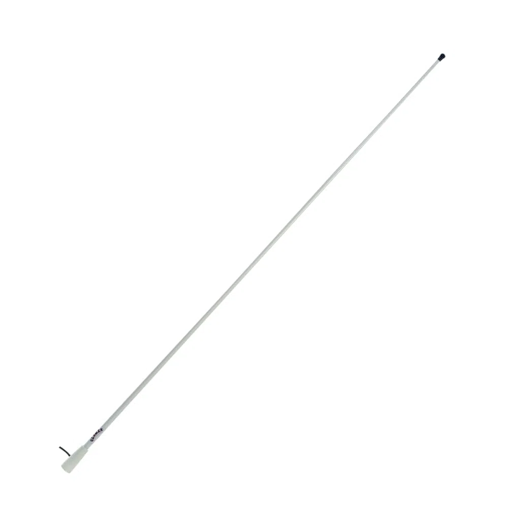Glomex – Antenna VHF "Basic Line" 1,5m (Bianco), Modello RA400 – Include Cavo 4,5m, Boccola Nylon, 3dB, DC Ground, Per Barche a Motore – Qualità Conveniente