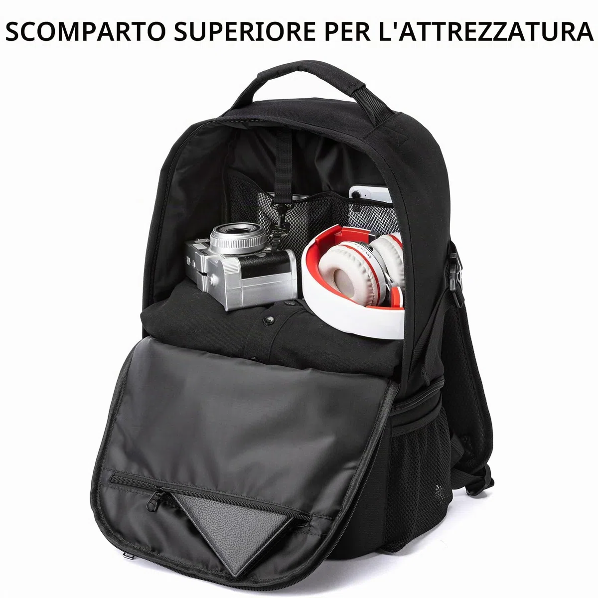 TUGUAN Zaino Termico Frigo 28 Litri Borsa Termica Porta Pranzo doppio ripiano con scomparto refrigerato inferiore Isoterma per Campeggio, Spiaggia, Picnic
