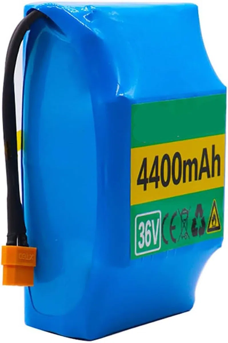 Batteria Di Ricambio Per Hoverboard Al Litio Da 36V 4.4ah, Batteria Di Lunga Durata Ad Alta Capacità Per Bici Elettrica Da 36 V 10S2P Con Spina XT60