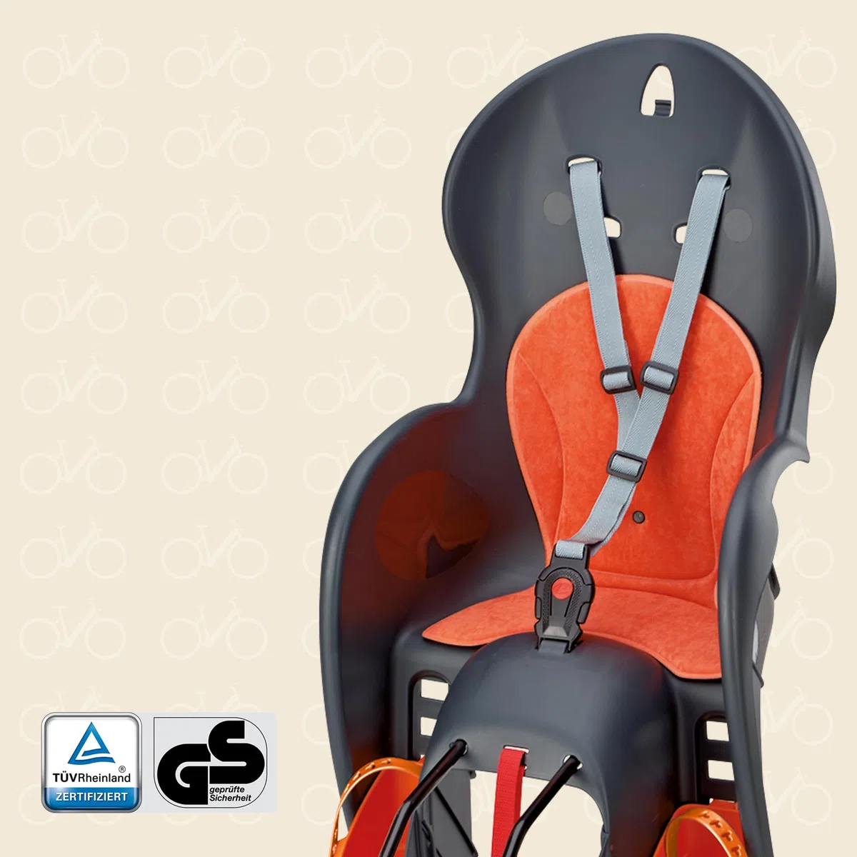 Prophete, Seggiolino di Sicurezza per Bambini, Posteriore, Grigio (Grau-Orange)