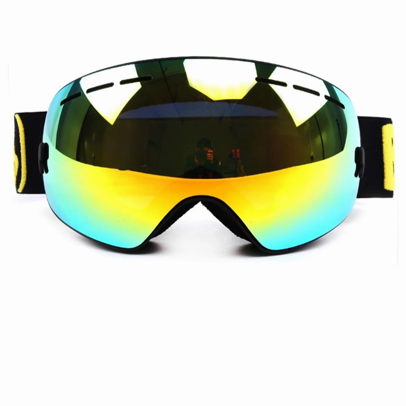 Occhiali da Sci Occhiali da Sci Doppi Strati UV400 Occhiali da Sci sferici a Specchio Occhiali da Sci Uomo Donna Occhiali da Neve 3100+Set Custodia Lenti Occhiali da Esterno