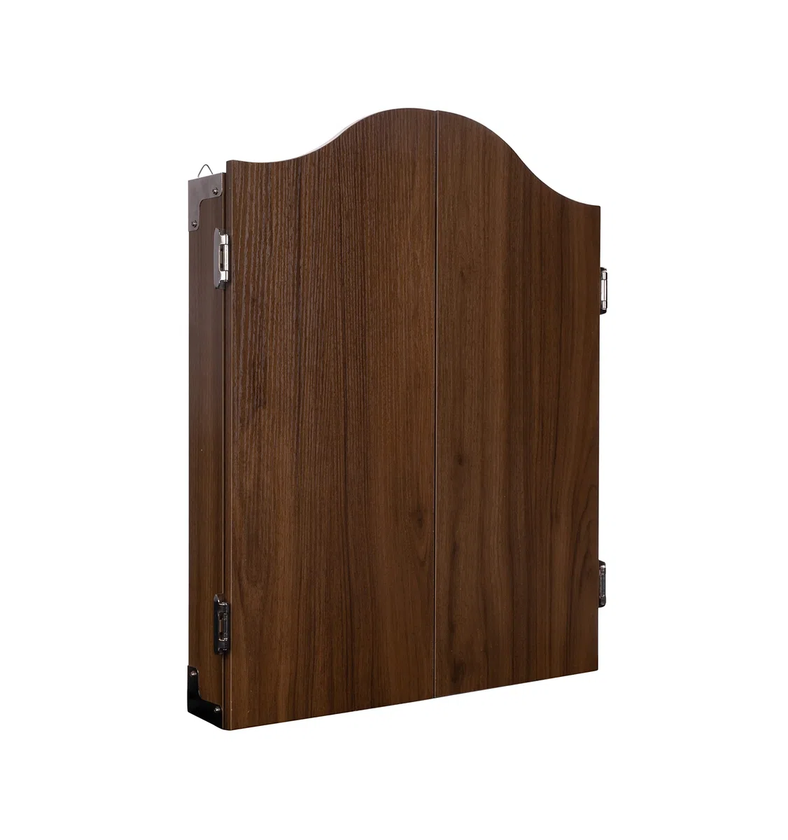 Engelhart - 065016-M - Bersagli Standard Armadio di Legno, Inclusi Freccette di Sisal da Competizione, 6 Freccette in Ottone 18 gr, Gessi e Spugna (Castagna)