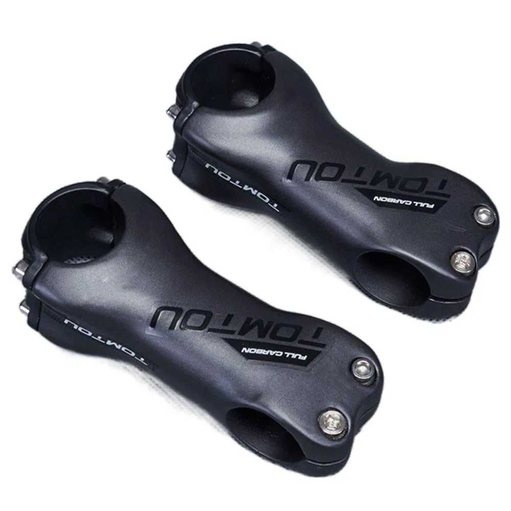 Attacco Manubrio 1 pz nero opaco grigio argento stelo in fibra di carbonio 28.6X31.8 ciclismo mountain bike bici da strada MTB parti angolo 6/17 gradi Attacco Manubrio Mtb ( Color : 17 Degree 60mm )