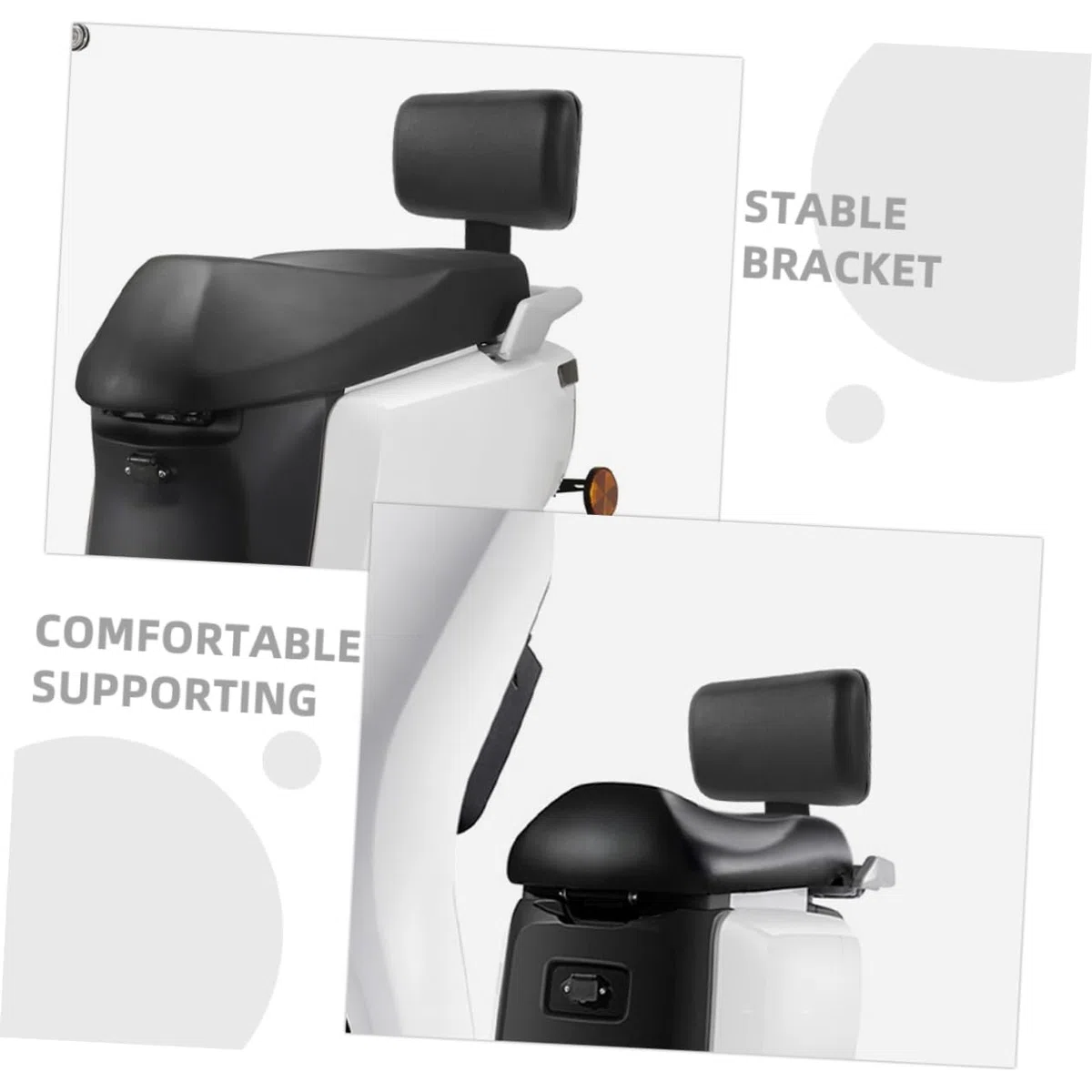 UPKOCH 2pezzi Schienale per Scooter Sostituzione dello Schienale Cuscino per Biciclette Elettriche Comodo Poggiapiedi di Sicurezza Cuscino per Sedile Creativo Pratico Poggiapiedi
