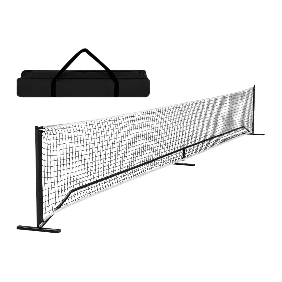 Rete da Pickleball Portatile Sistema di Rete da Pickleball Badminton 22 Piedi Staccabile Leggera