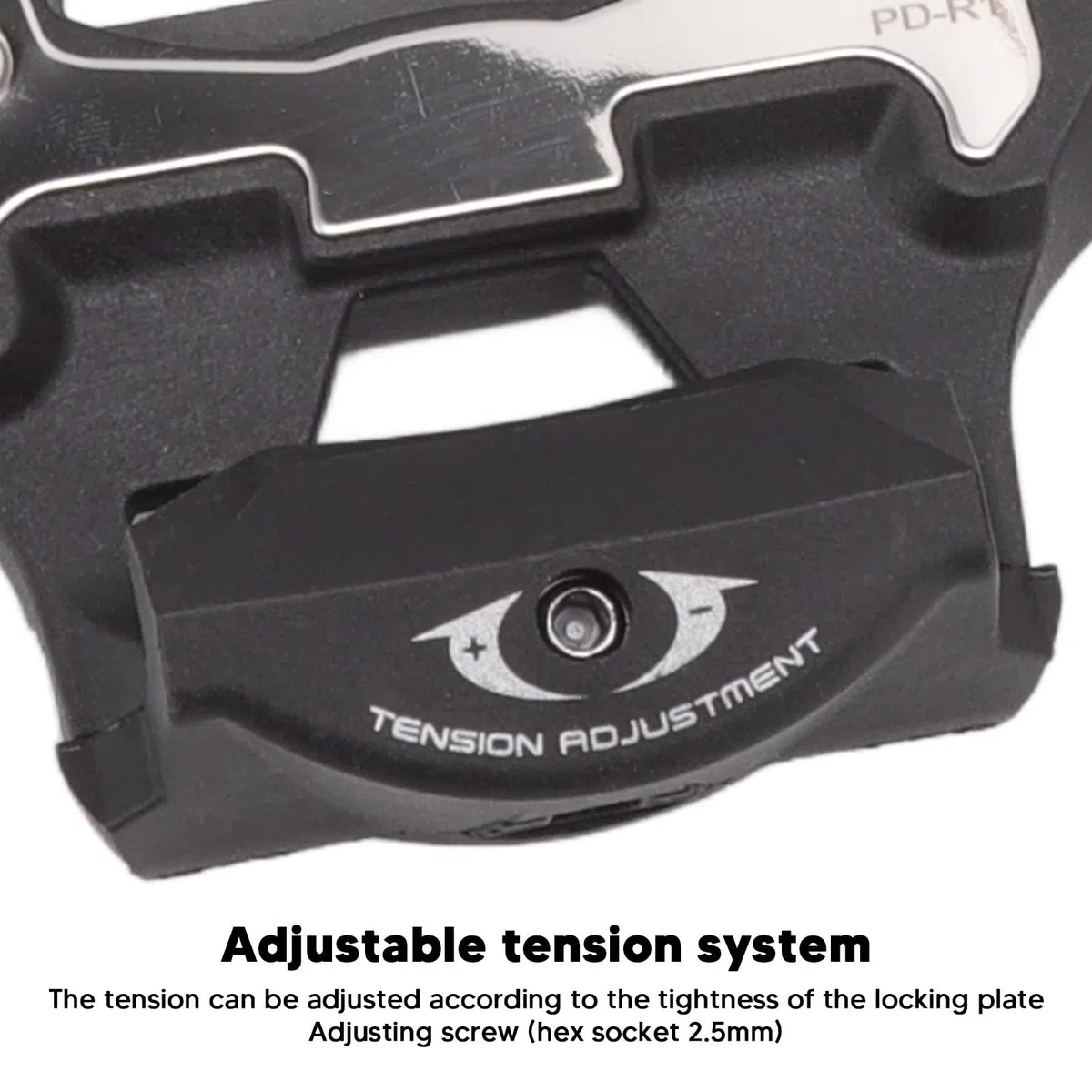 Changor Pedali per Bicicletta Autobloccanti con Tacchetti Costruzione in Nylon Resistente per Mountain Bike 1 Paio 96,8x46,7x21,5 Mm