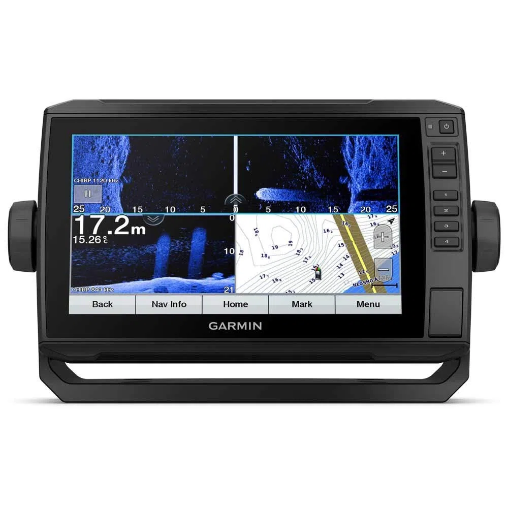 Garmin Echomap Uhd - Chartplotter LCD da 9", 1 kg, base precaricata in tutto il mondo, compatibile con Garmin Highwide CHIRP Tradizionale Sonar & GT54
