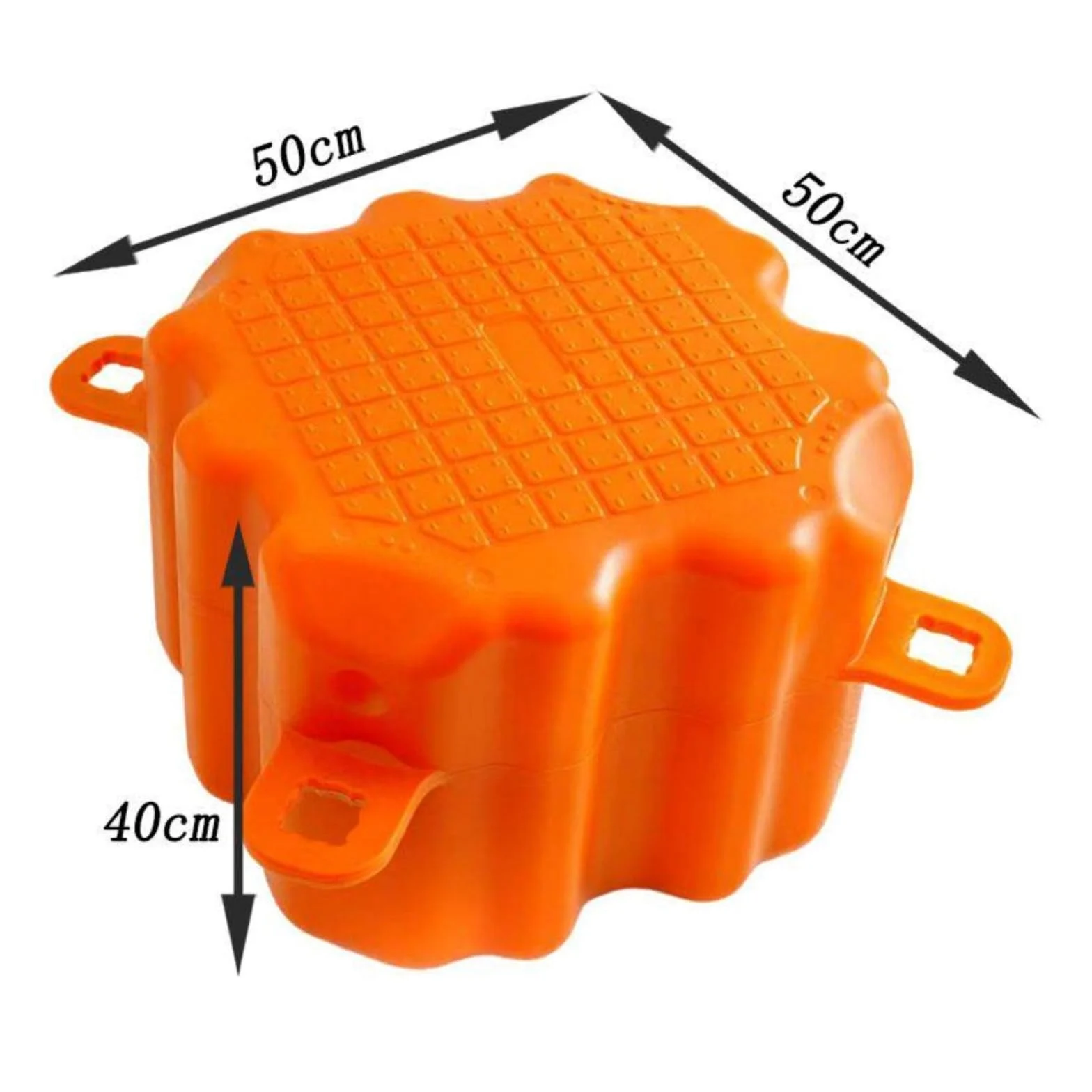Molo Galleggiante Modulo Galleggiante Cubo Piattaforma Pontile in HDPE Struttura Modulabile con Attacchi Integrati Superficie Antiscivolo Durata