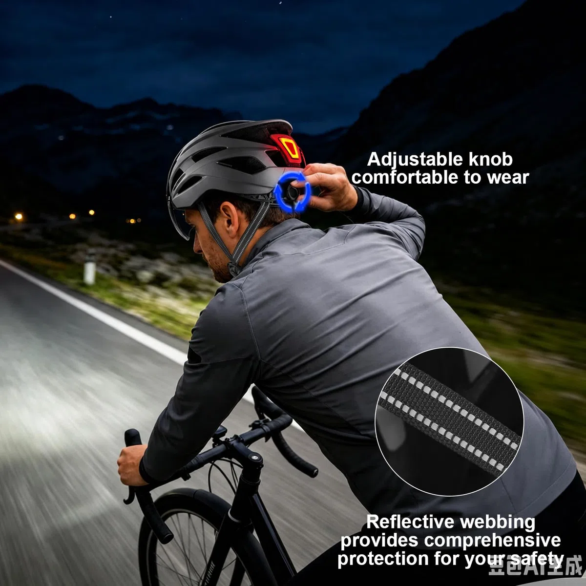 Casco da bicicletta con visiera