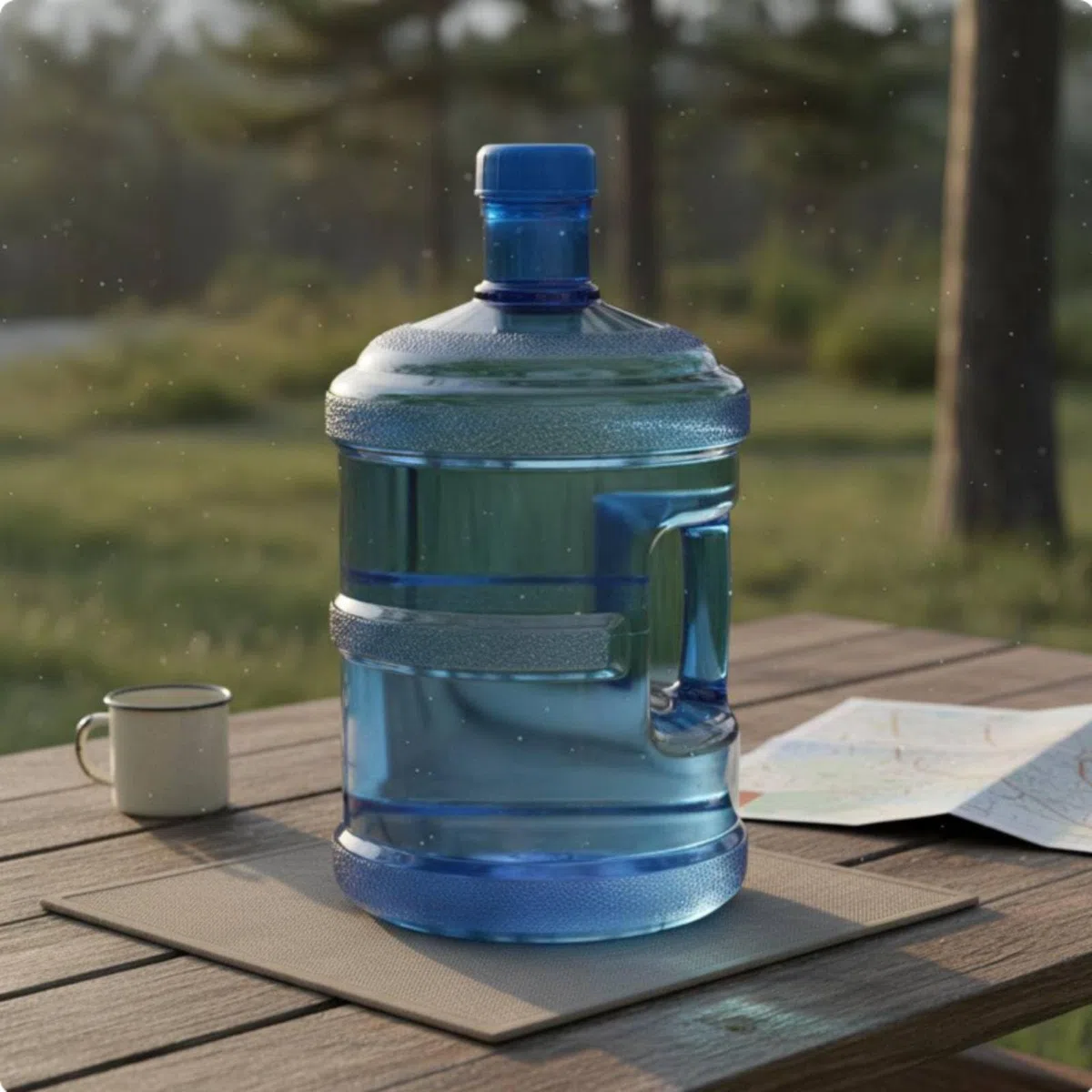 Secchio Portatile Contenitore Liquido Distributore Acqua Recipiente Trasporto Grazie al Materiale PC Alimentare E al Design Anti-perdite Adatto a, Trasparente, 18.9L